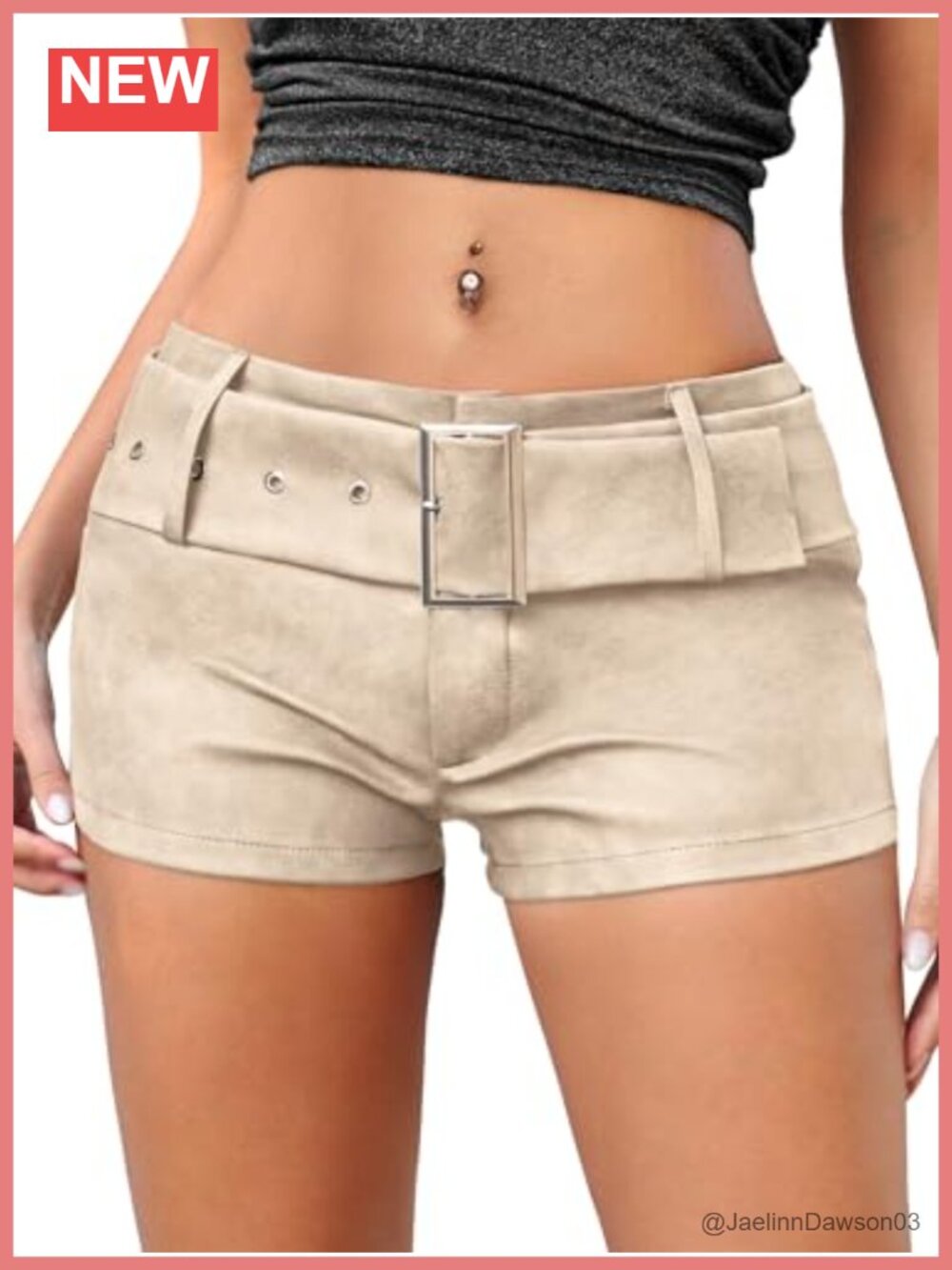 Faux Leather Low Rise Mini Shorts Slim Fit Club Concert Festival Women